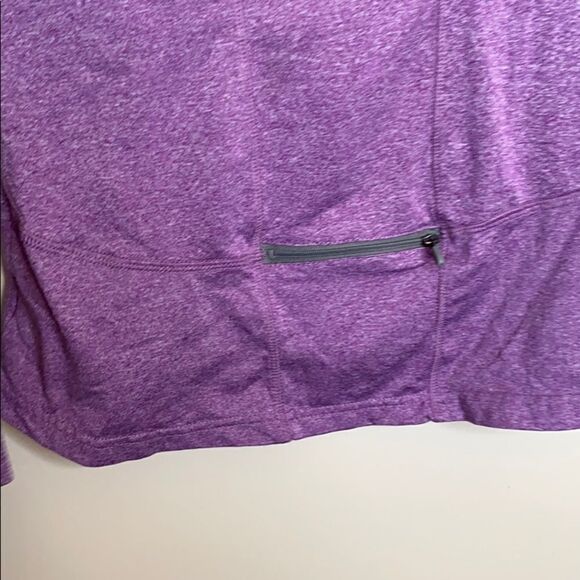 Umbro Purple 1/4 Zip Pullover Workout Top - Picture 6 of 6